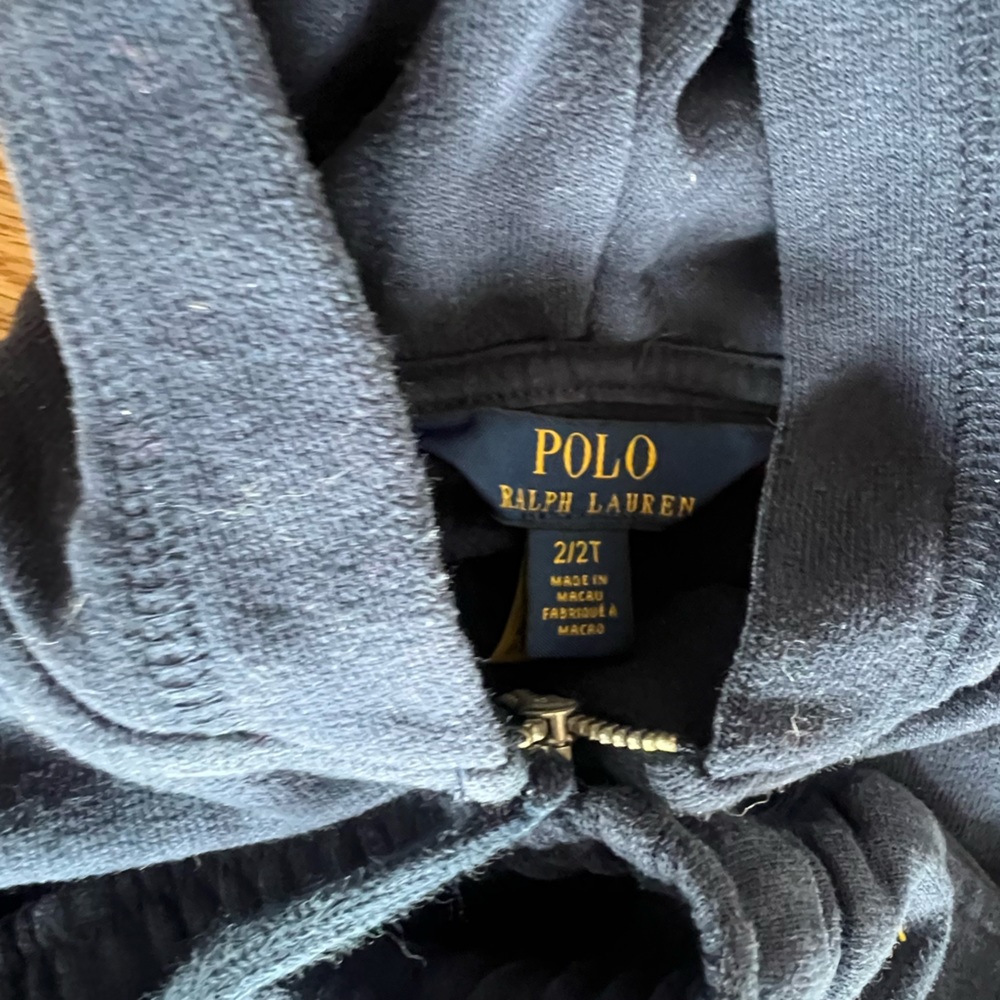 2T Ralph Lauren Navy Blue Track Suit - Hoody & Sweats - Picture 5 of 6